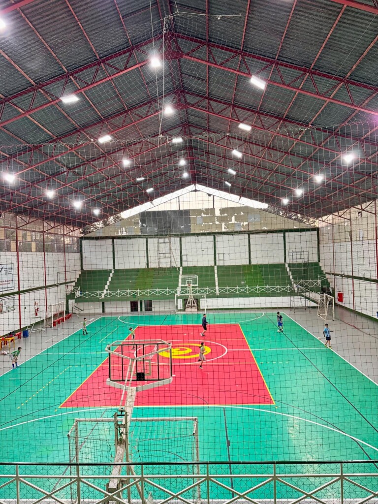 Iluminação renovada no Ginásio de Esportes