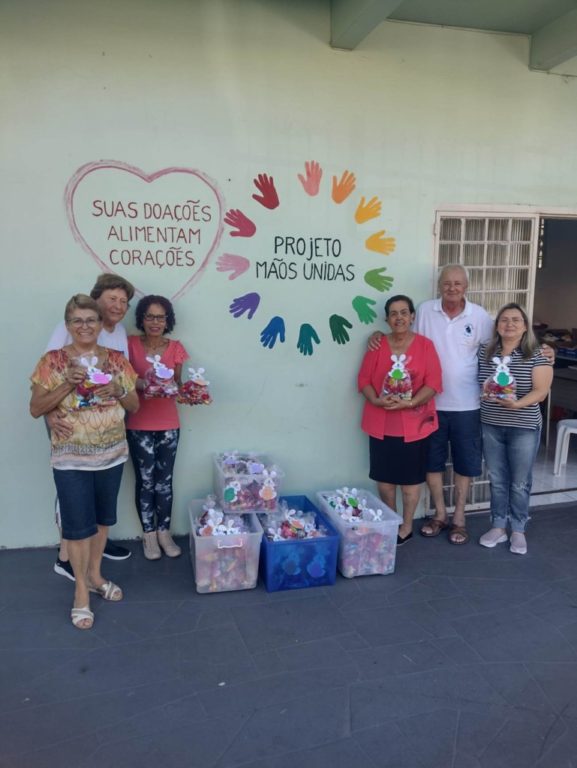 Ação solidária de Páscoa do Clube Caixeiral Campestre